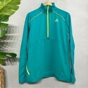 3/$30 _ ADIDAS | Lightweight quarter zip climawarm pullover hoodie jacket -L